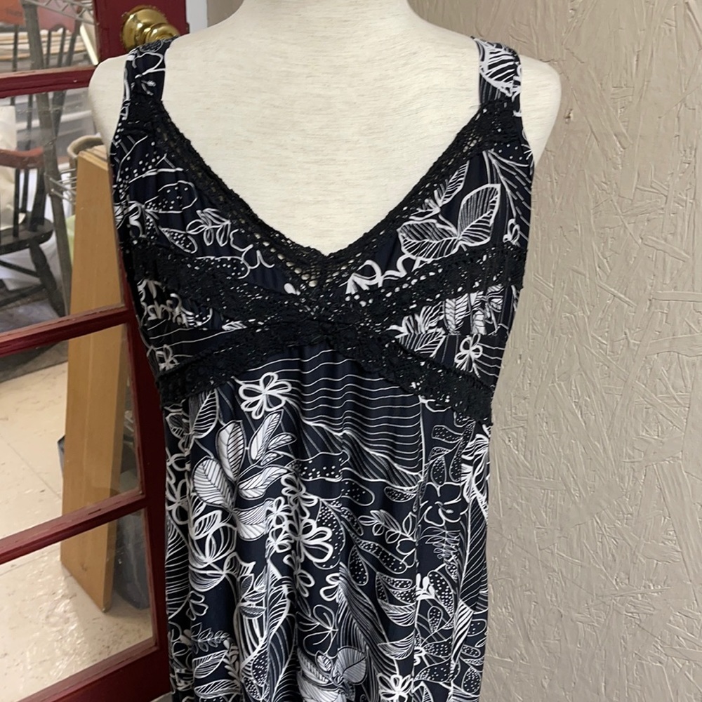 Resortwear Linea Donatella Maxi Long Swim Coverup Dress TanKini Size XL
